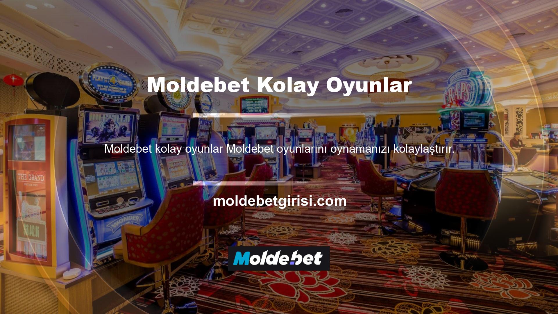 Oyunlar basit ve güzel bir tasarıma sahip